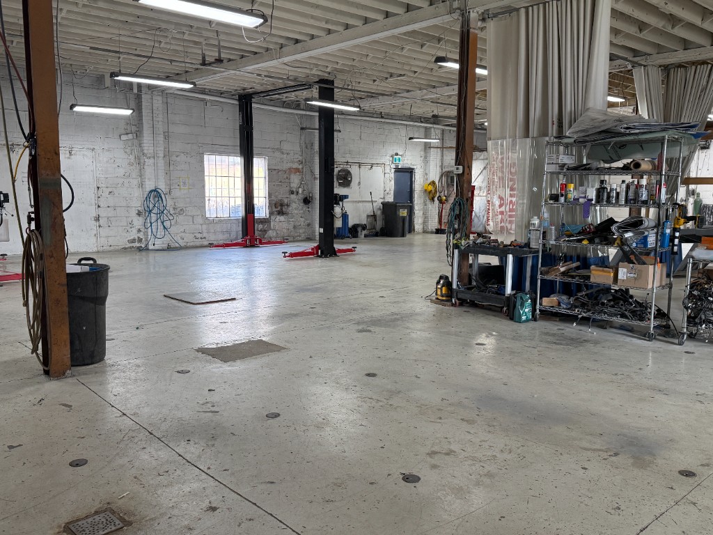 Inside the EcoautoworX repair shop